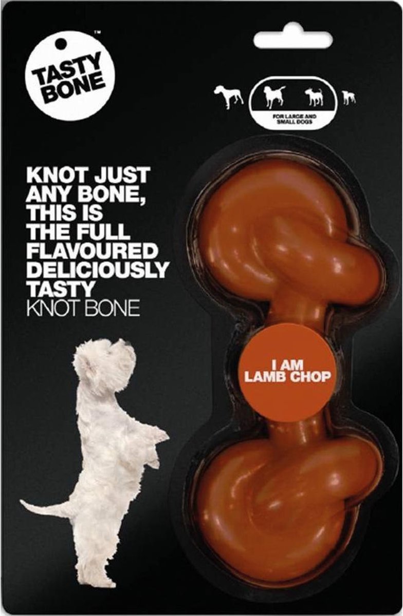TastyBone - Knotted - Lamb Chop - Hond - Kauwspeelgoed - Vegan - Kluif - Nylabone