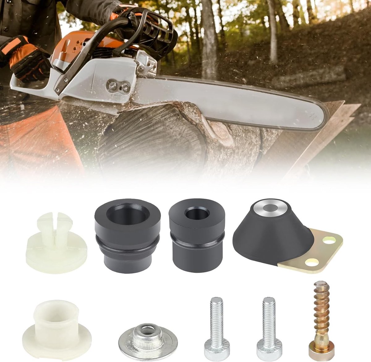 9 Stuks Vibration Damper Rubber Ringen voor Stihl 026 024 MS240 MS260 Kettingzaag Onderdelen en Trillingsdemping