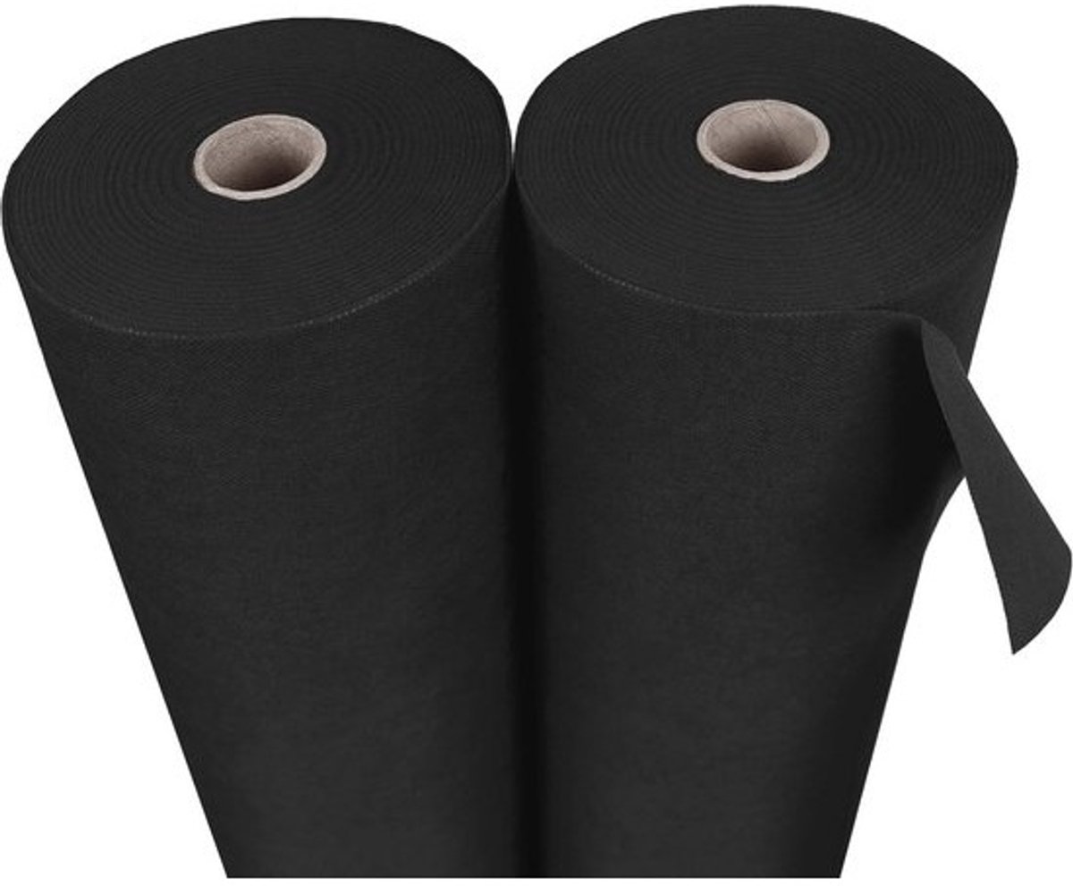 Tuinvlies Onkruidvlies Zwart 1,6m 100g/m² met UV-bescherming voor Bodembedekking en Mulchen