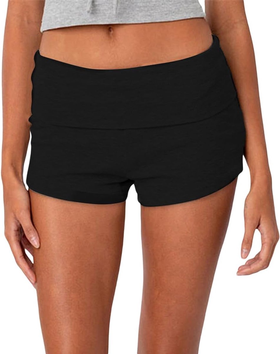 Lage Taille Sexy Zomer Zacht en Ademend Korte Pyjamabroek Casual Y2k Korte Pyjama Over Vouwen Voor Slaap Yoga