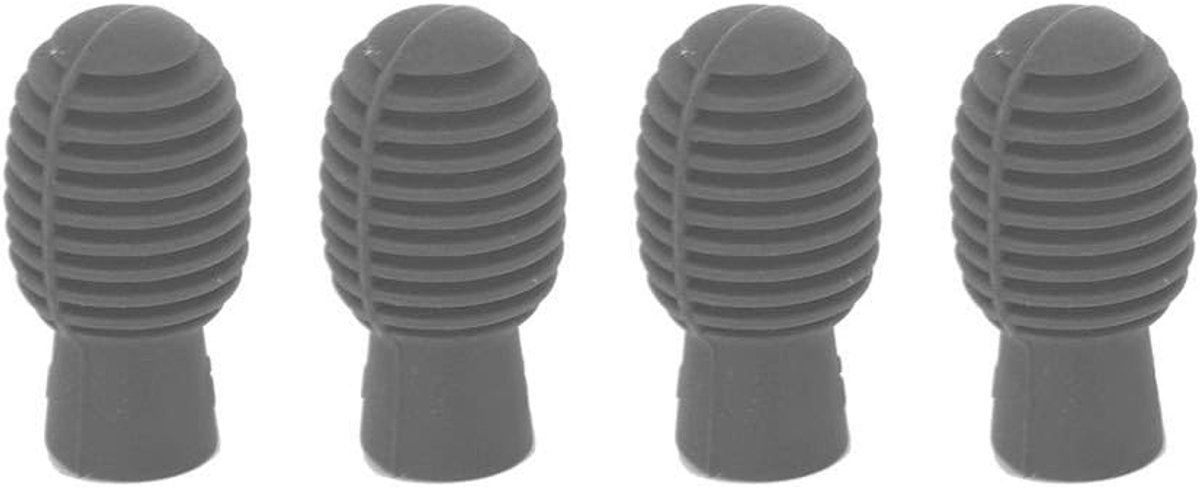 Oefentip, 4 Stuks Silicium Drumstick Demper, Draagbare Mute Drumstick voor Geluidloos Oefenen, Ideaal voor Beginners en thuis Drumless Oefening