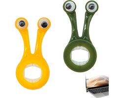 2 stuks laptopstandaard, laptopstandaard, creatieve slakkenvorm, draagbaar, geschikt voor het bewaren van boeken en ter ondersteuning van computers