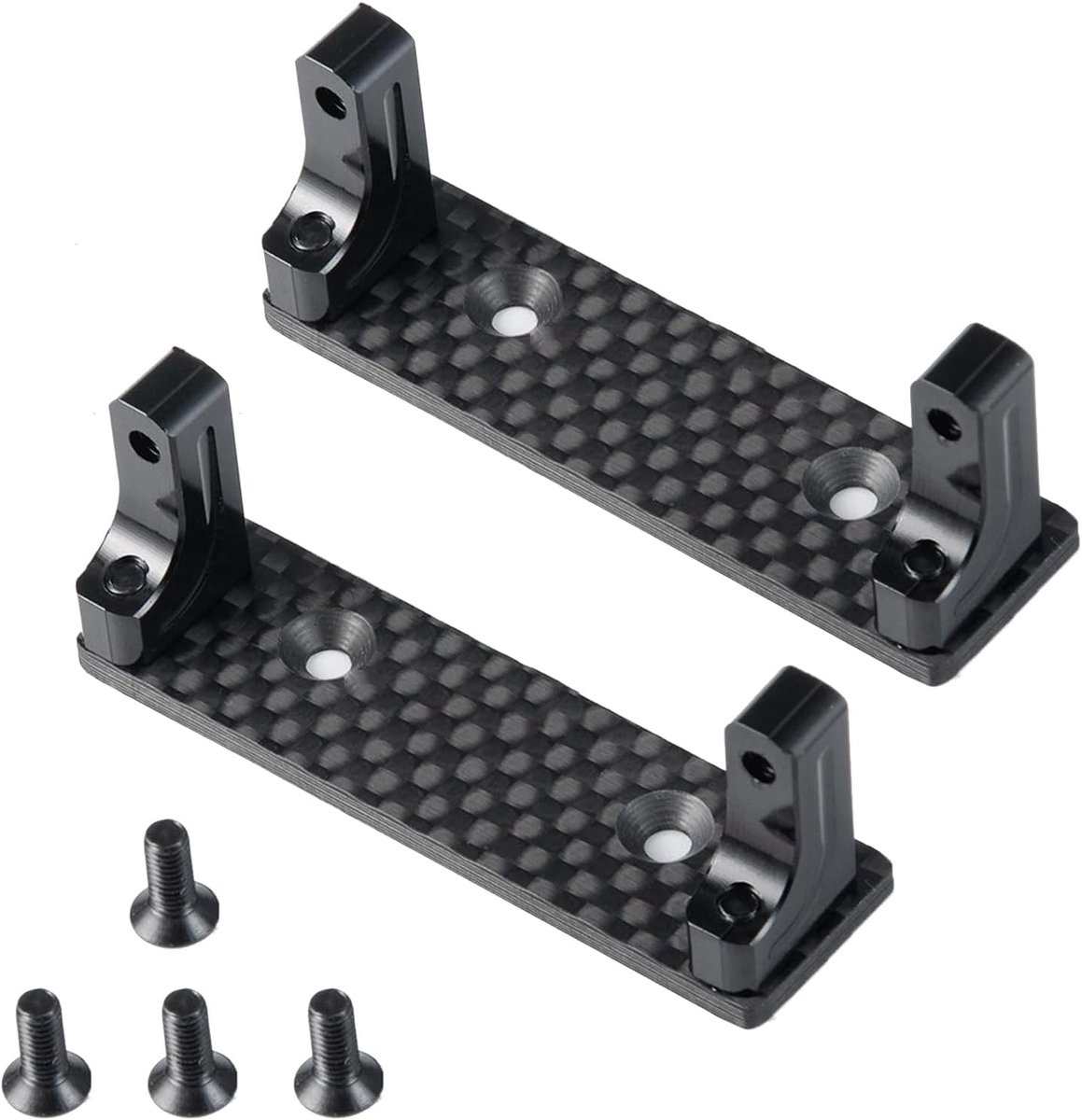2-Pack Aluminium Servo Mounts Vaste Houder Beugel voor 1/10 Axiale Wraith 90048 RR10 RC Crawler Auto