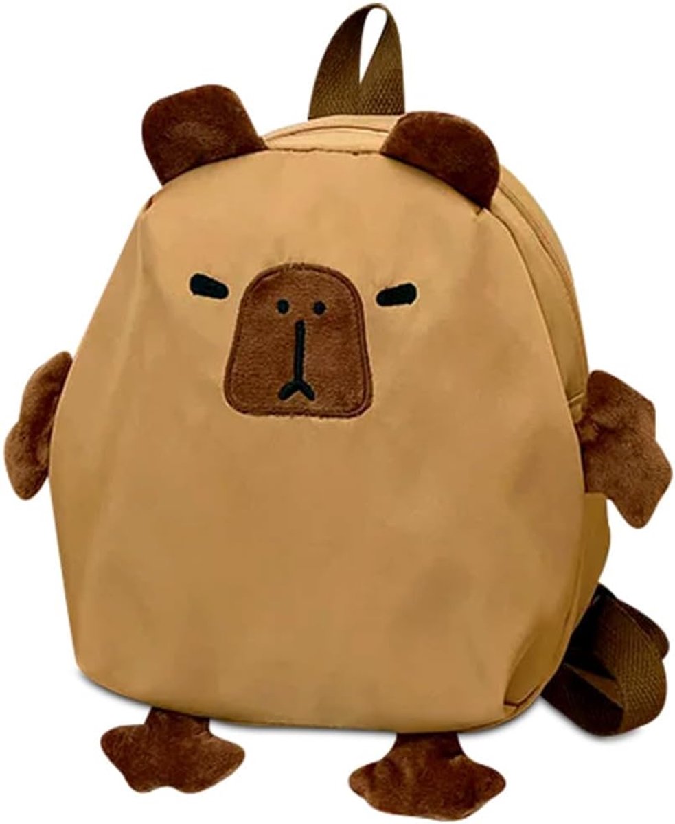 Rugzak voor Kinderen, Capybara Schoolrugzak Cartoon Kinderrugzak Kawaii Rugzakken Lichte Vrijetijdsboekentas Dagrugzak Tassen Dubbele Schoudertas Voorschoolse Rugzak voor Kinderen(26x23x8cm)