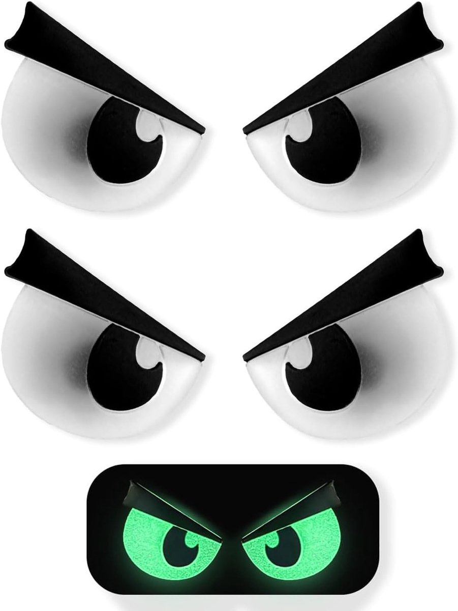 2 paar schoenhangers cartoon ogen boze of huilende ogen schoenbedels set schoenhangers voor schoenen Halloween schoenhangers hoefhangers