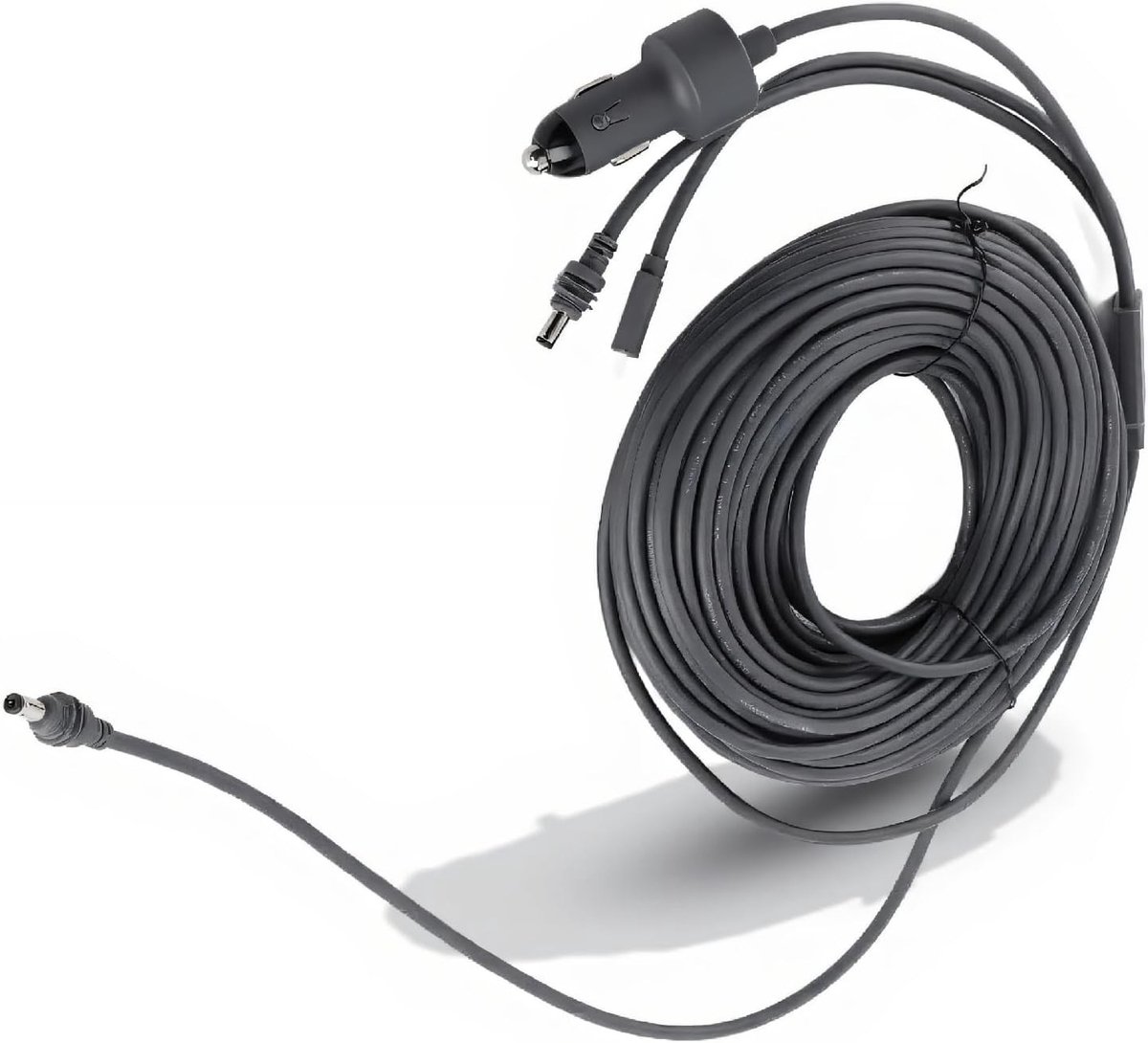 Multifunctionele DC Voedingskabel 3 in 1, DC Male naar Type C PD100W Auto Sigarettenaansteker Oplaadkabel voor Satellietapparaten, Waterdichte Satelliet TV (20m) - Oplaadkabel, Adapter, 20 meter