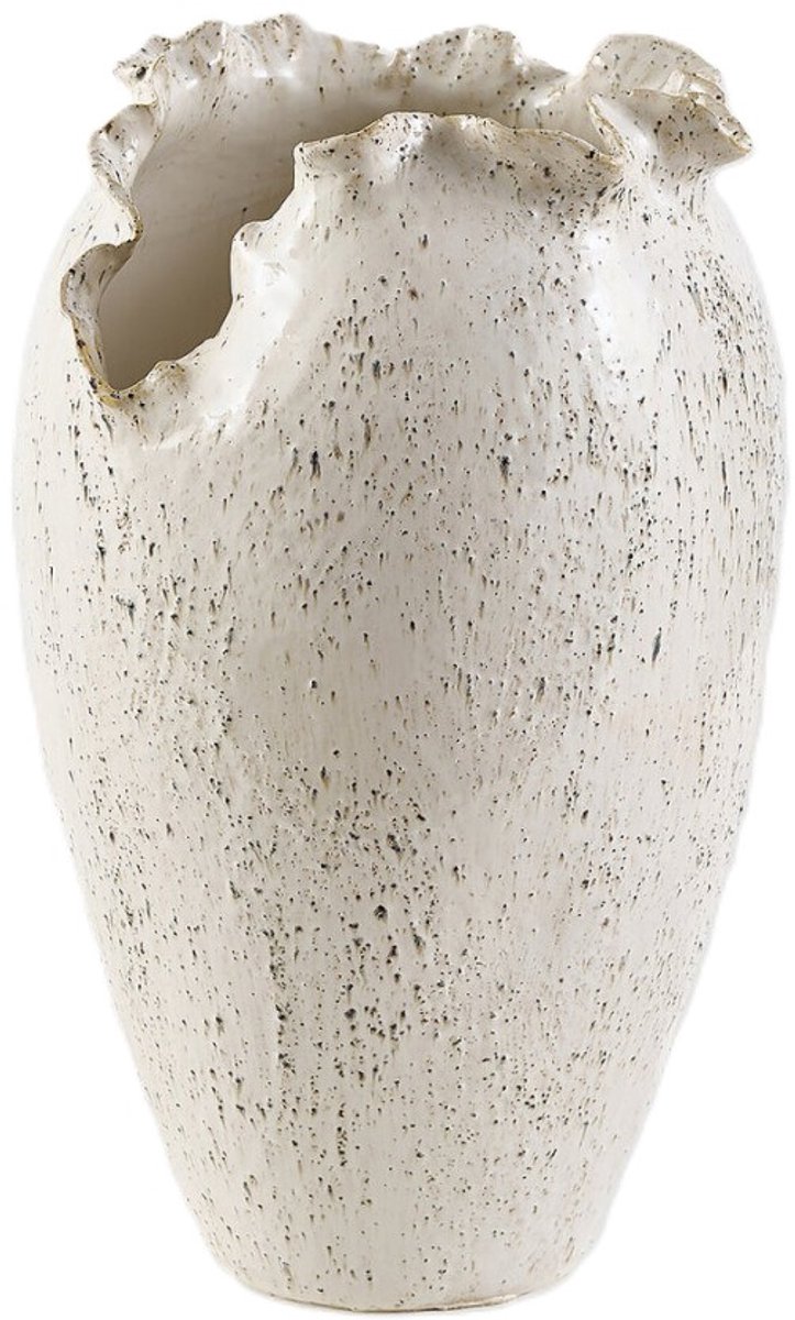 EDG - Vaas - Keramiek - wit - D23,5 x H35,5 cm