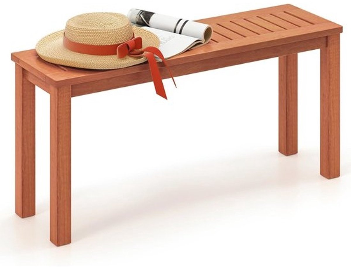 Tuinbank zonder rugleuning - Massief Houten Terrasbank - Voor Buiten en Binnen - Draagkracht 150 kg - 100 cm