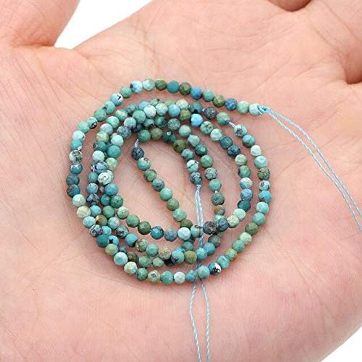 (2 strengen/Set) Natuurlijke Rode Granaat 4Mm Facet Ronde Zaad Losse Kralen Steen Voor Sieraden Ontwerp