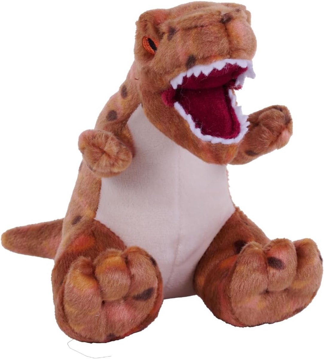Republic Cuddlekins Eco Mini T-Rex, knuffeldier, 8 inch, pluche speelgoed, vulling is gesponnen gerecyclede waterflessen, milieuvriendelijk