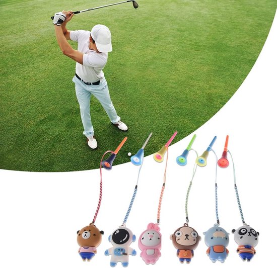 Tees, Golf Tee Hanger Golf Tee met Riem Golf Tee Houder voor Driving Range en Oefenmat — afbeelding 5