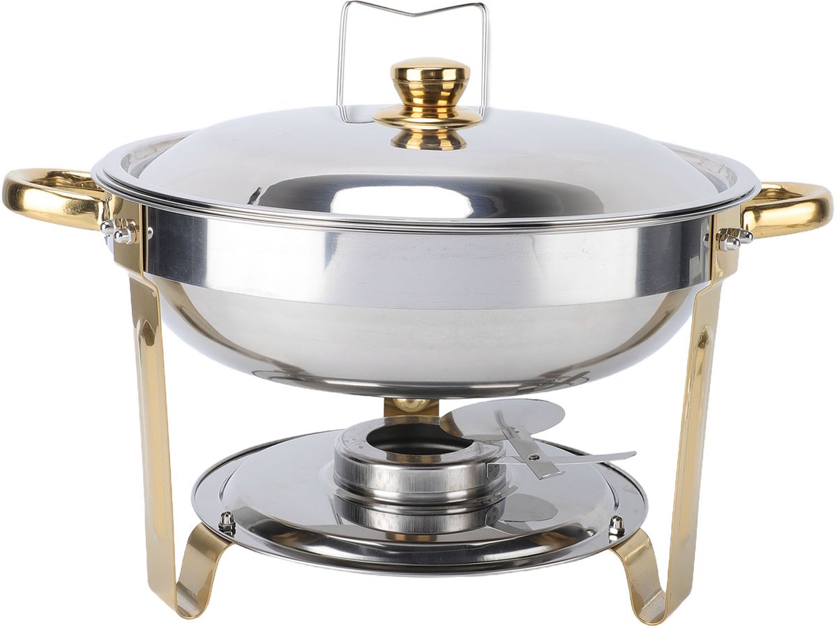 Chafing Dish Buffet Set – 5 L – Warmhouden – Met Warmhoudbrander – Voor Buffet en Catering