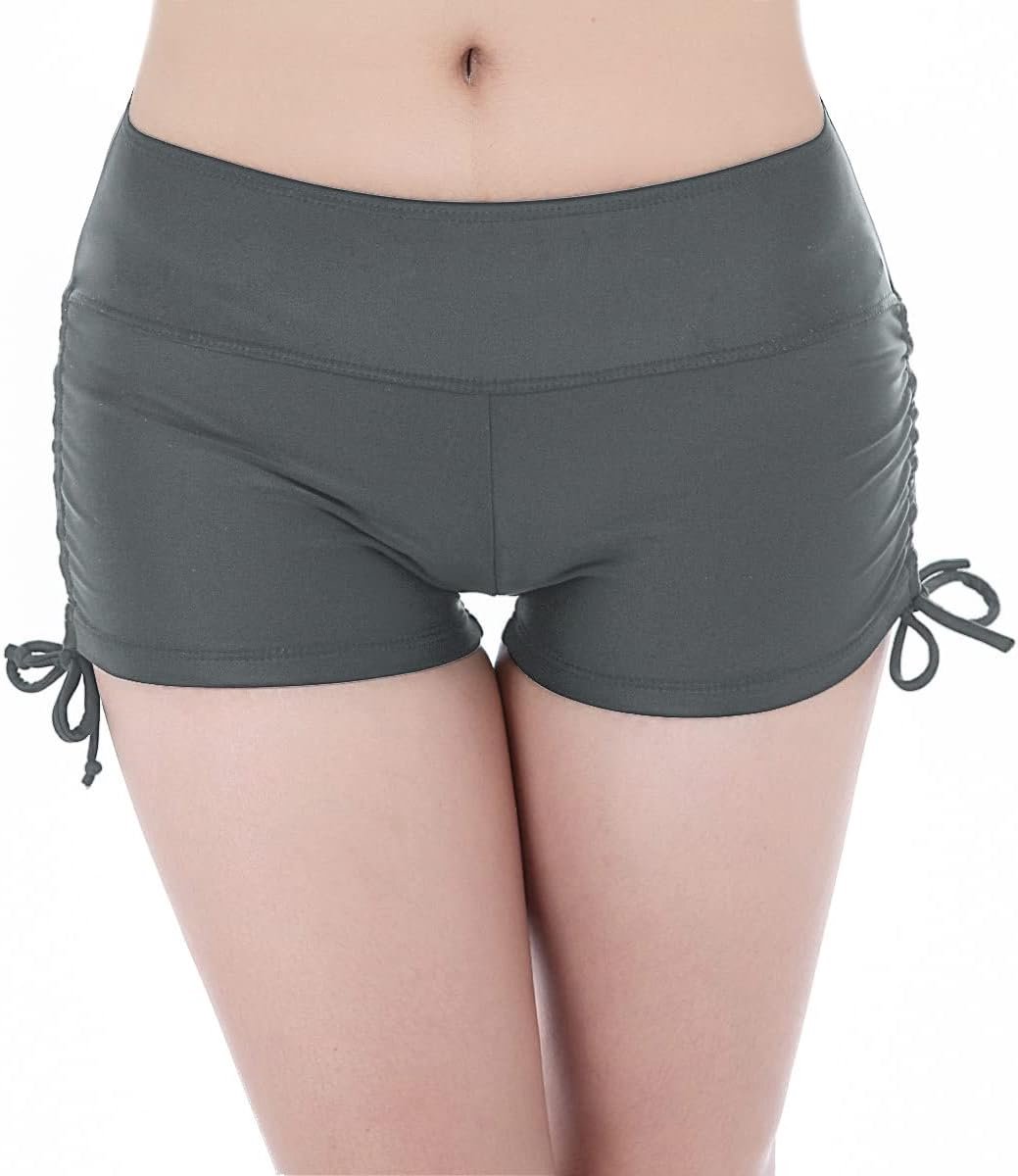 Sport Zwemshort met Verstelbare Trekkoord Mini Boyshorts Bikini Badmode Tankini-Bodems