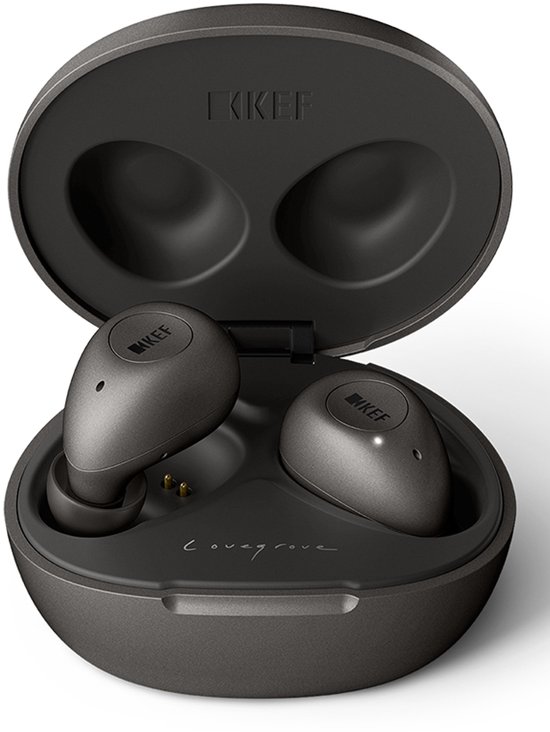 KEF - MU3 - Draadloze Noise Cancelling True Wireless Oordopjes - Charcoal Grey