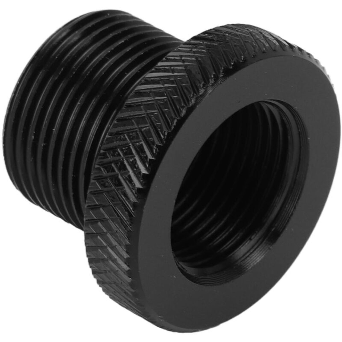 Universele geschikt vooralen adapter geschikt voor auto-oliefilters, zwarte schroefdraadaansluiting, geschikt voor auto-onderdelen, 5/8-24 naar M14x1