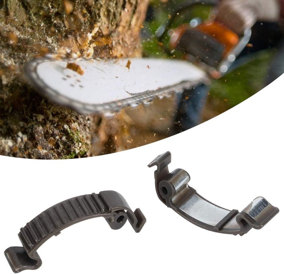 2 Stuks Kettingzaag Deksel Bevestigingsclip Geschikt voor Husqvarna 435 440 445 450 359 351 353 357 346XP 575XP - Duurzaam, Verstelbaar en Veiligheidsaccessoire