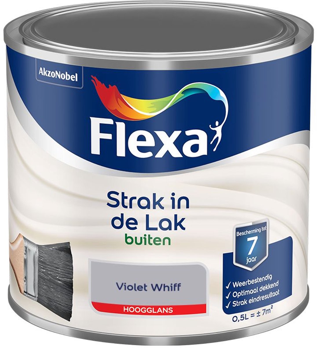 Flexa - Strak In De Lak Buitenlak Hoogglans - Violet Whiff - 500 Ml - Kleur Van Het Jaar 2027