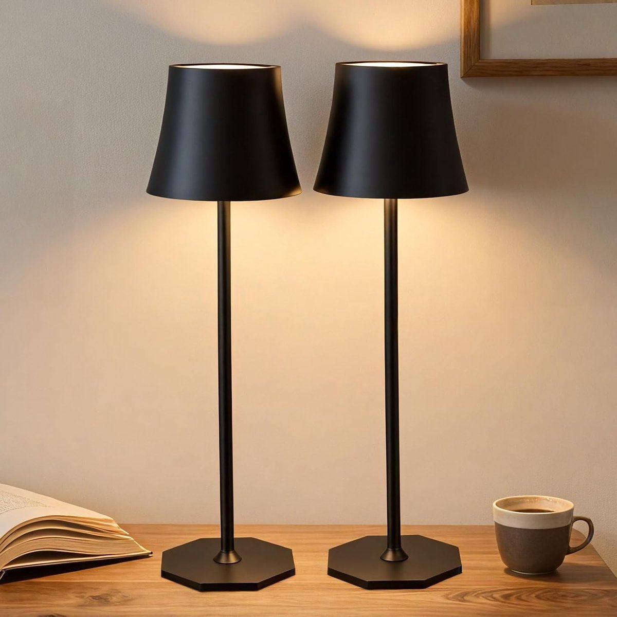 Dimbare LED Tafellampen met 3 Kleuren en Helderheidsniveaus voor Binnen en Buiten Gebruik