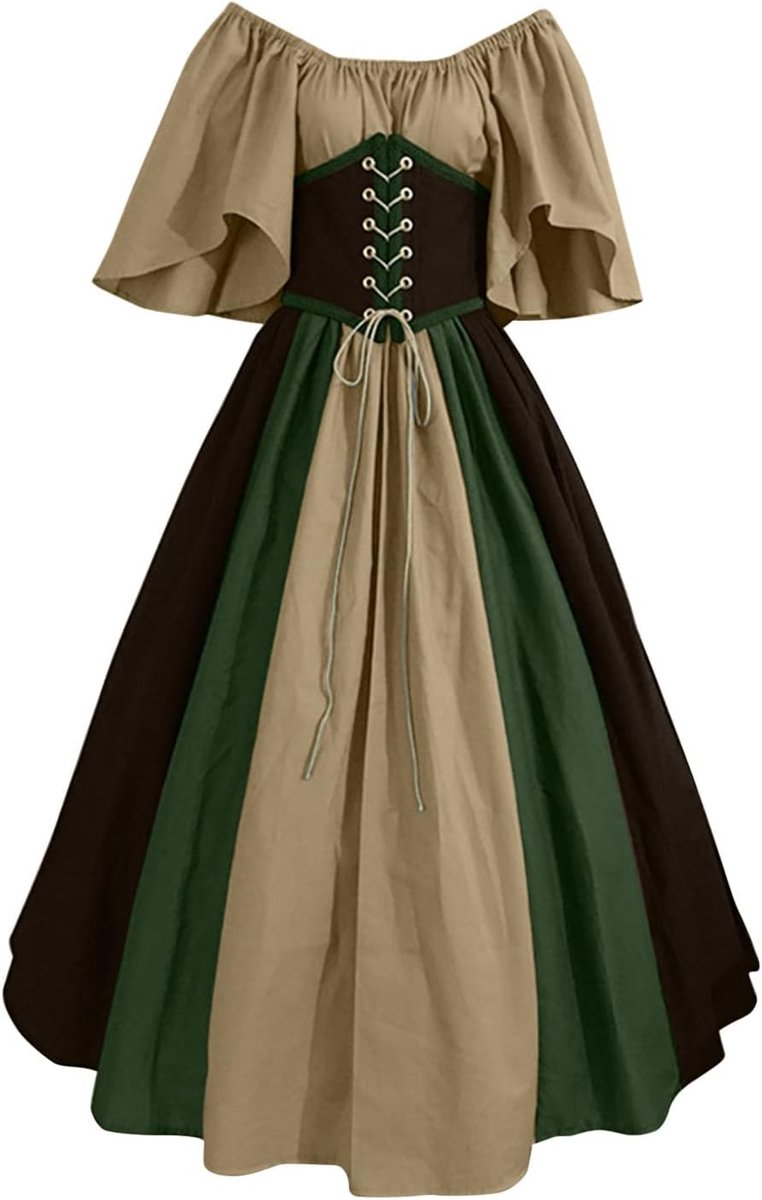 A194 Cosplay-kostuum voor dames, middeleeuwse jurk, anime, carnaval, Halloween, gothic, victoriaans, hoepelrok, retro, chic, fluweel, edel, manga-uniform
