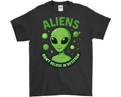 Grappig Ruimte Shirt – ALIENS – Ruimte Outfit – Unisex T-Shirt voor Dames & Heren – Humor Cadeau