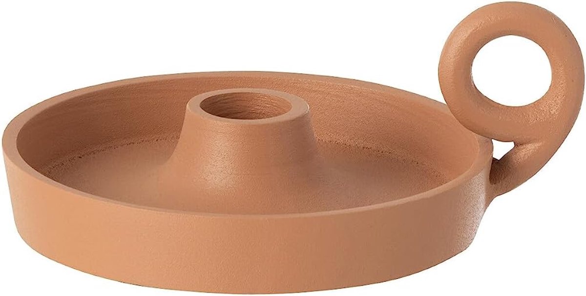 Kaarshouder Schaal Rond Aluminium Peche
