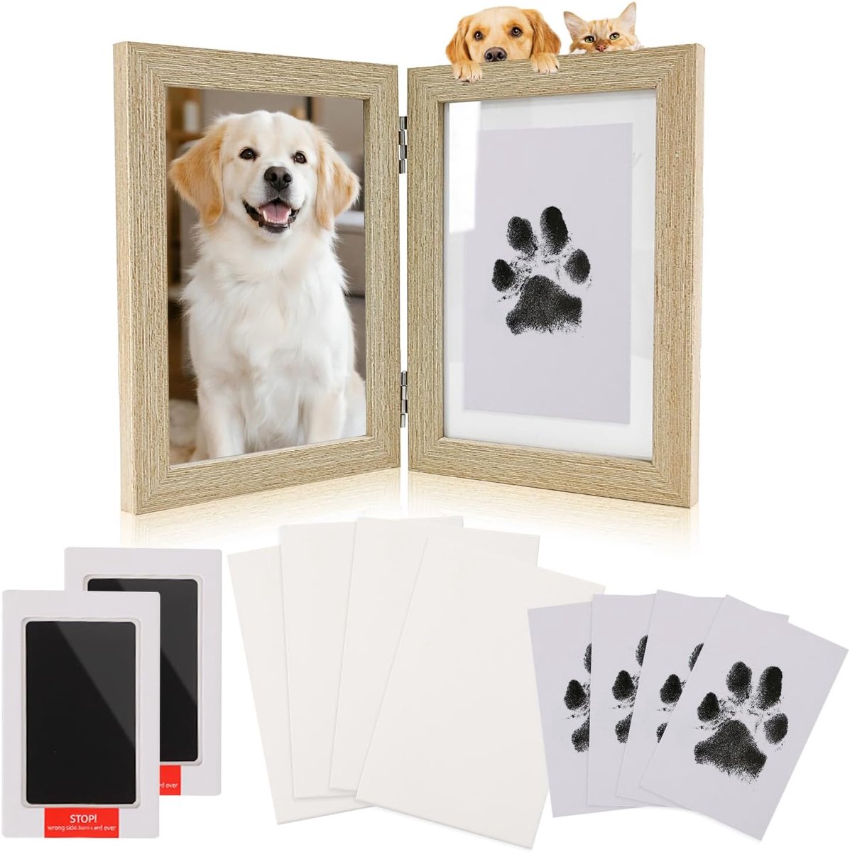 Pootafdrukset kat hond - Inktvrije hand- en voetafdrukset - Veilig voor baby’s en huisdieren - Leuke activiteit samen - ShopVlot