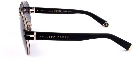 Philipp Plein SPP077M 0302 Zonnebril - Heren - Zwart — afbeelding 3