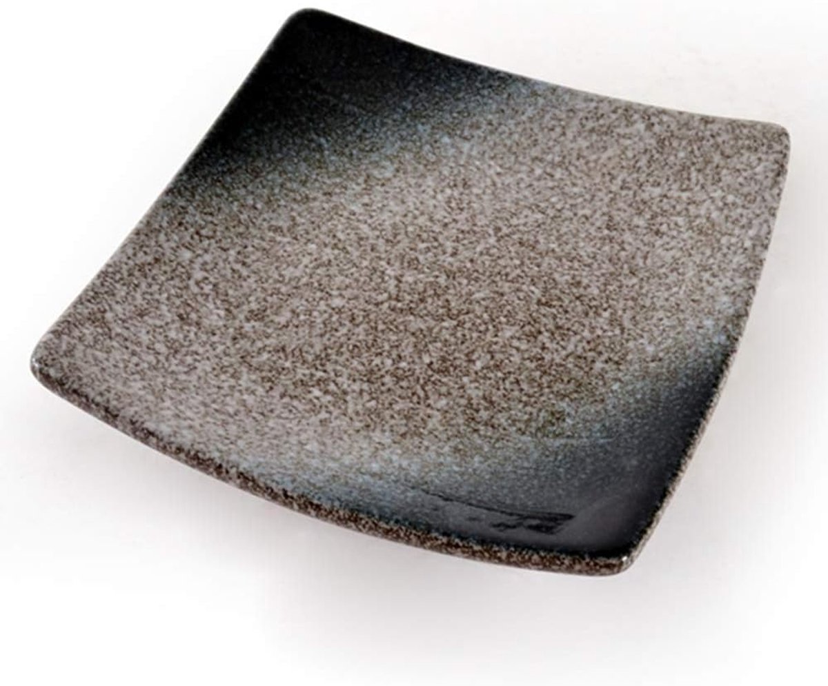 slabakken porseleinkommen Keramiek Mengkom Kommen van de Soep Blue Ocean tafelgerei Japan en Zuid-Korea Sushi Plate Borden Cup Cutler plaat (Color : 10.5 * 6.3)