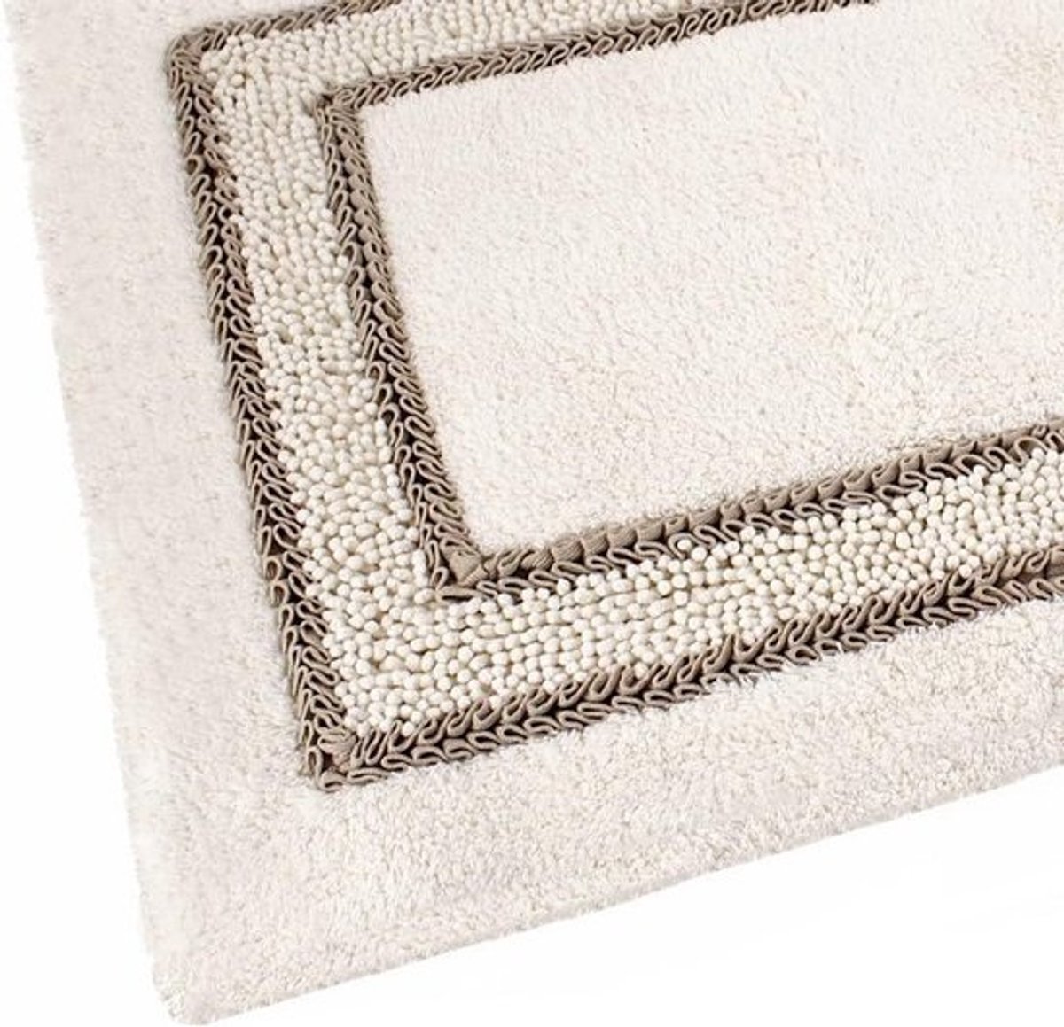 Luxe Katoenen Badmat Met Antislip Onderkant Klei - 55 x 110 cm