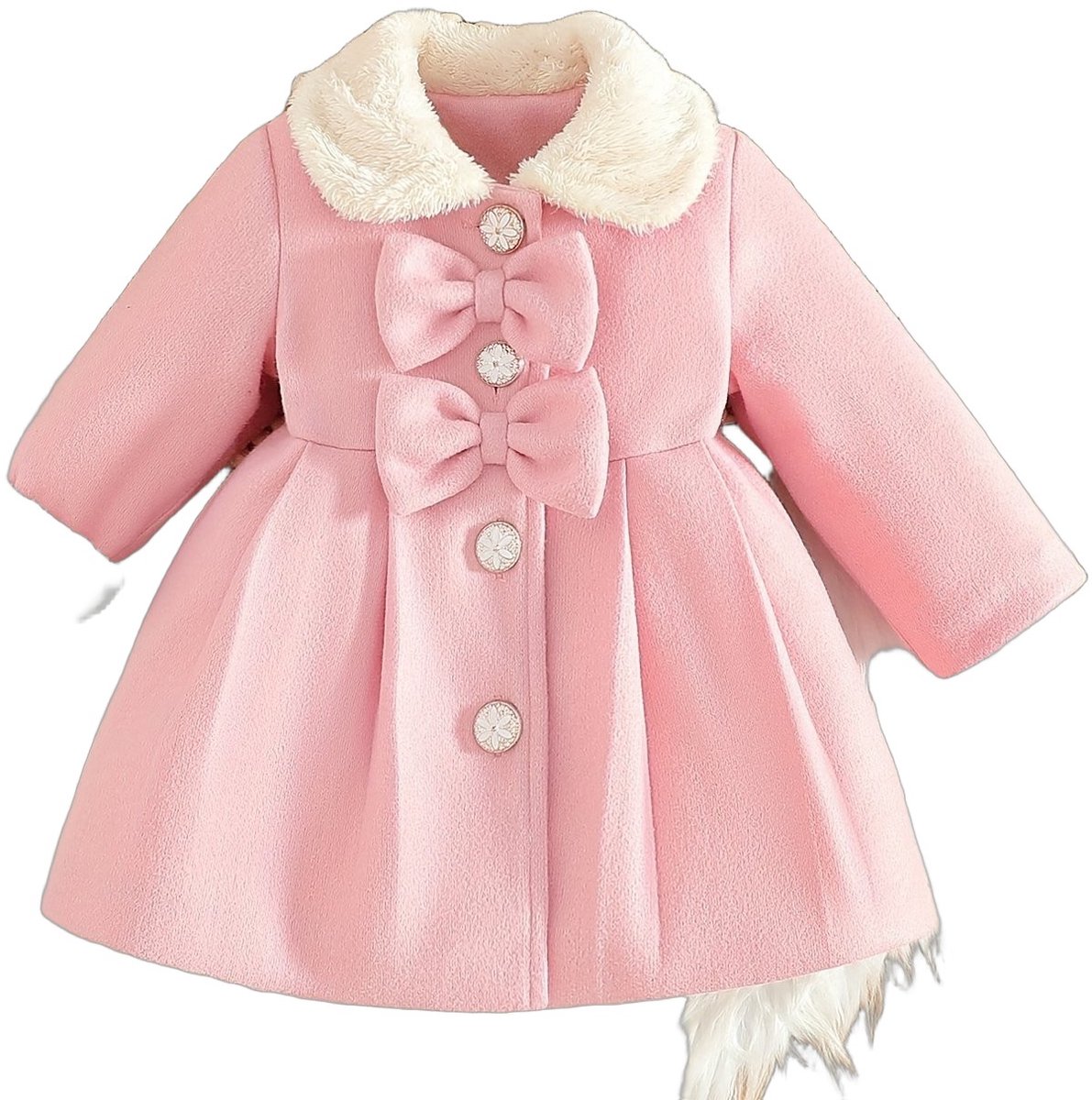 Currero Winterjas Parka Meisjes Lange Jas Meisje Wintermantel Overjas Gewatteerd Waterdicht Winter Stijlvol Mantel Kinderen 18-24 Maanden Polychroom