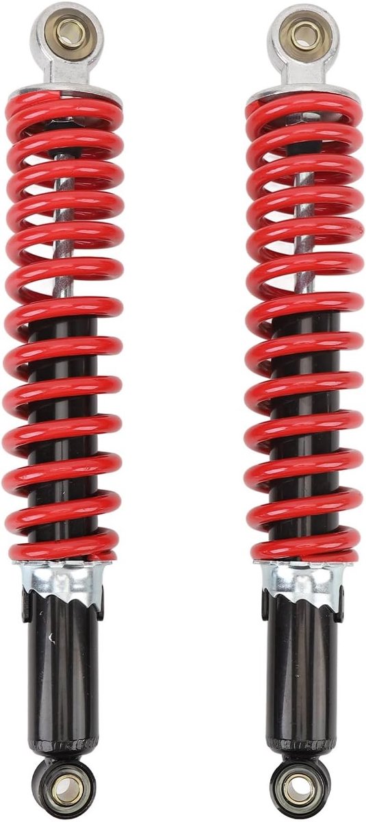 Universele Schokdempers voor Dirt Bikes, ATV's en Quads - Set van 2, 350 mm, 8 mm, Geschikt voor 50 tot 150 cc voertuigen