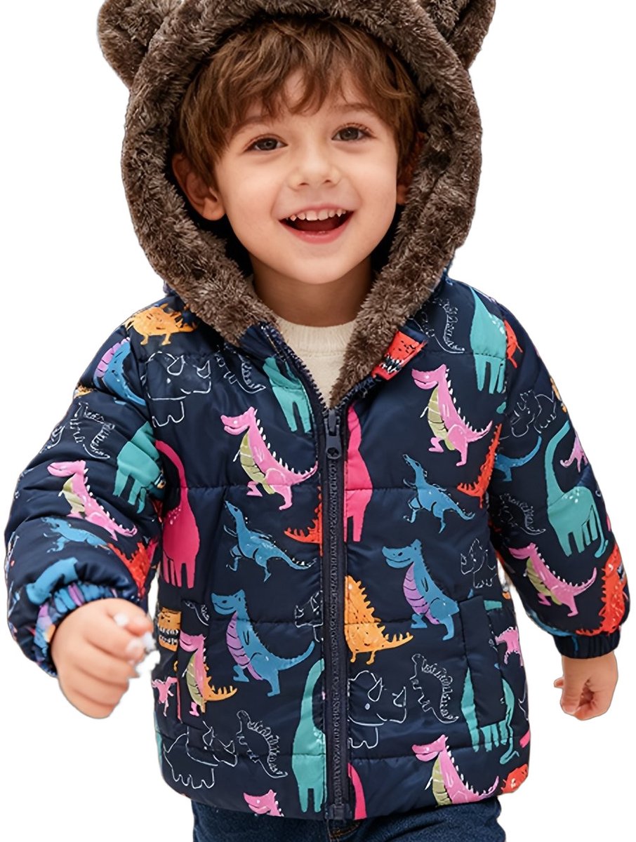 Currero Winterjas Parka Jongens Lange Jas Wintermantel Overjas Gewatteerd Waterdicht Winter Stijlvol Mantel Kinderen 1-2 Jaar Blauw