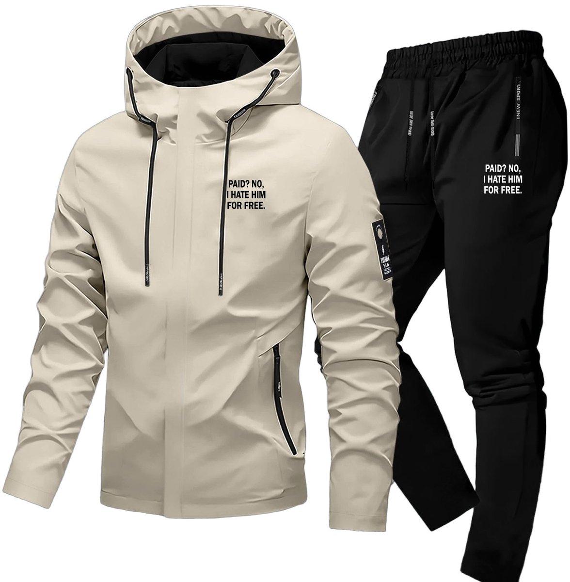 Currero Skipak Heren Ski Set Heren Skibroek Wintersportkleding Winddicht Warm Gevoerd Ski en Snowboard Skikleding Winter Abrikoos + Zwart