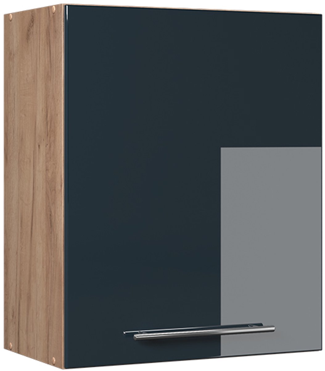 Vicco Hangkast Fame-Line, Donkerblauw hoogglans, 60 cm