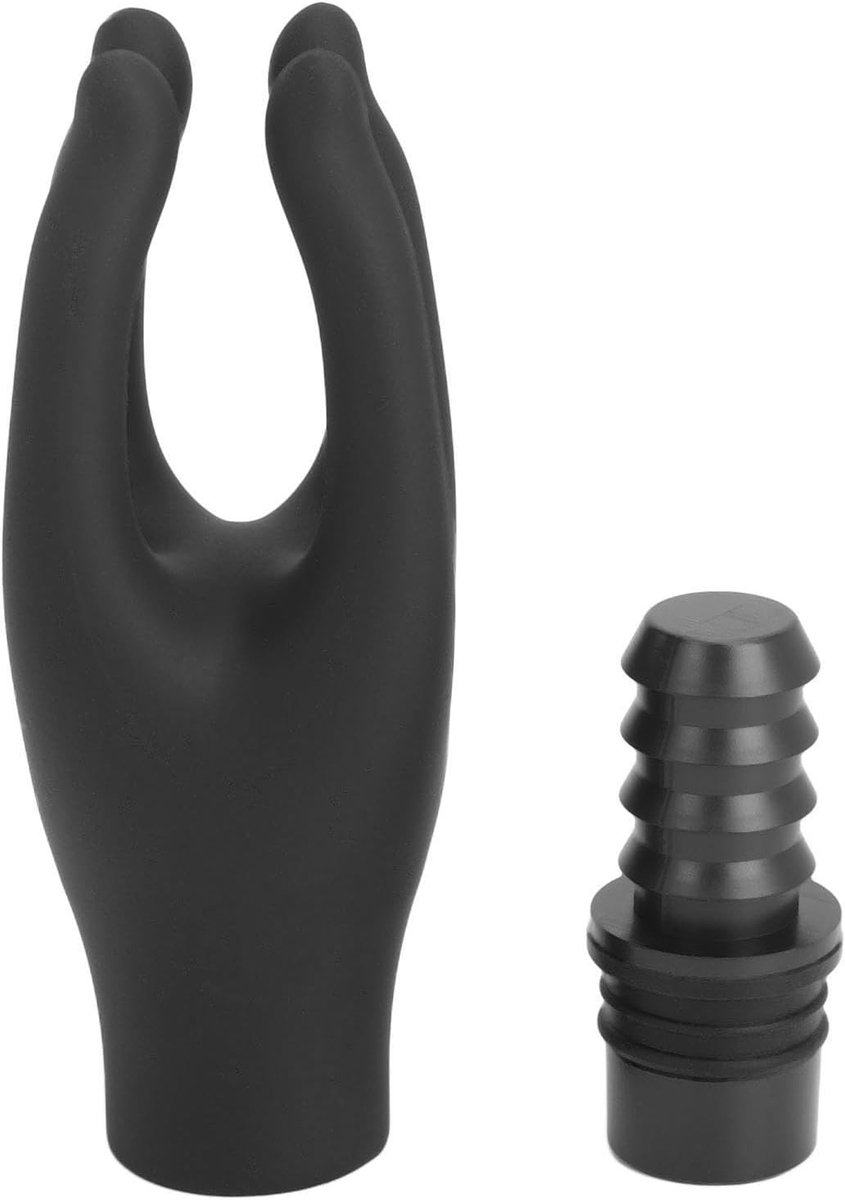 Massagekop voor spierontspanning, verwisselbare 4-vinger silicone massager, ideaal voor vermoeidheidsverlichting en fascia behandeling