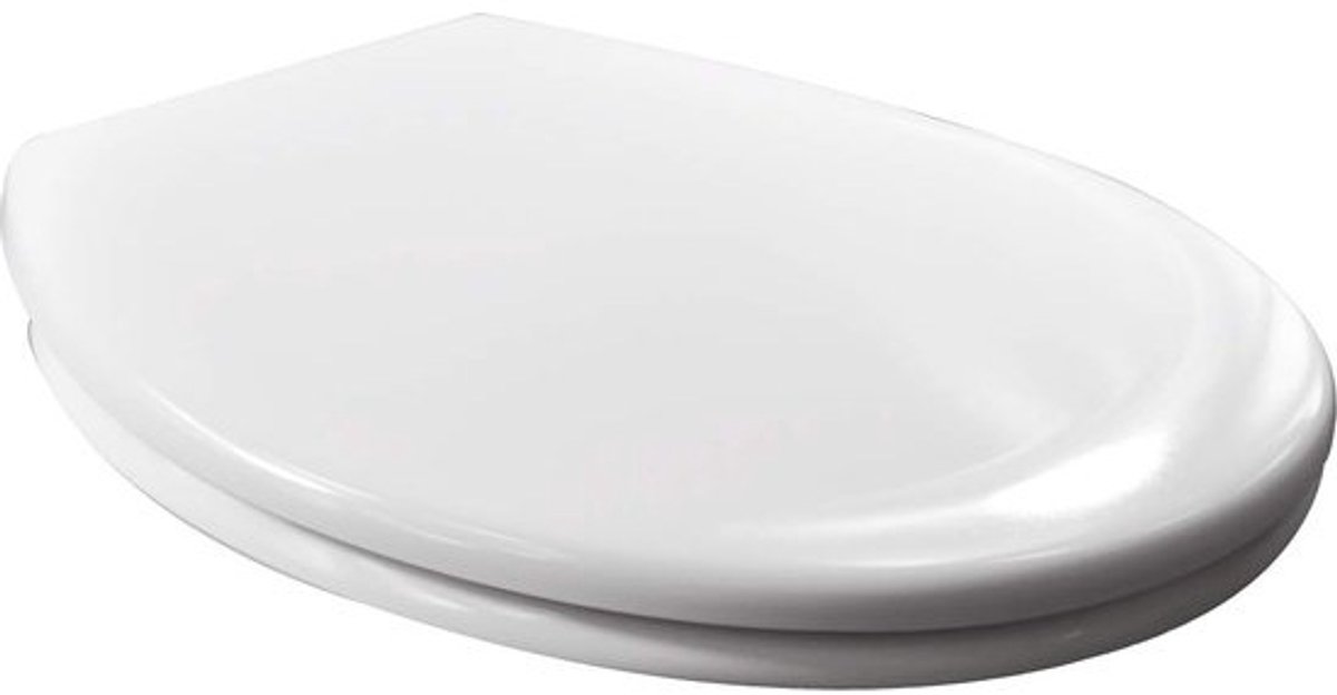 WC-bril met scharnier en Quick Release knop - Softclose functie - Wit