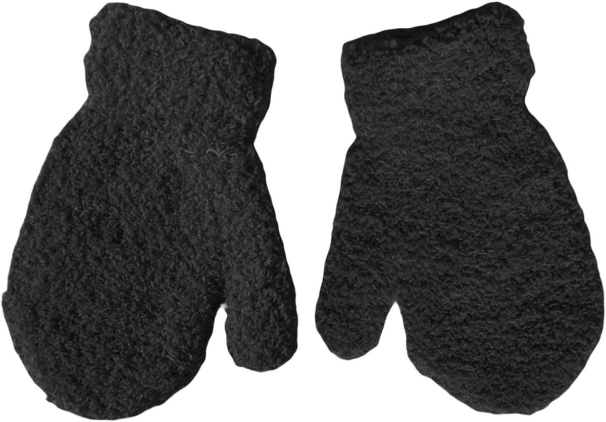 Winterhandschoenen voor Kinderen, Pluche Wantjes voor Peuters, Gebreide Warme Wantjes voor Jongens en Meisjes