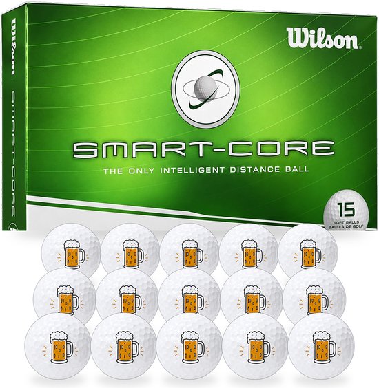 Wilson Golfballen Biertje - Feest Golf Cadeau - 15 stuks - Golfbal met Opdruk van Wilson — afbeelding 5