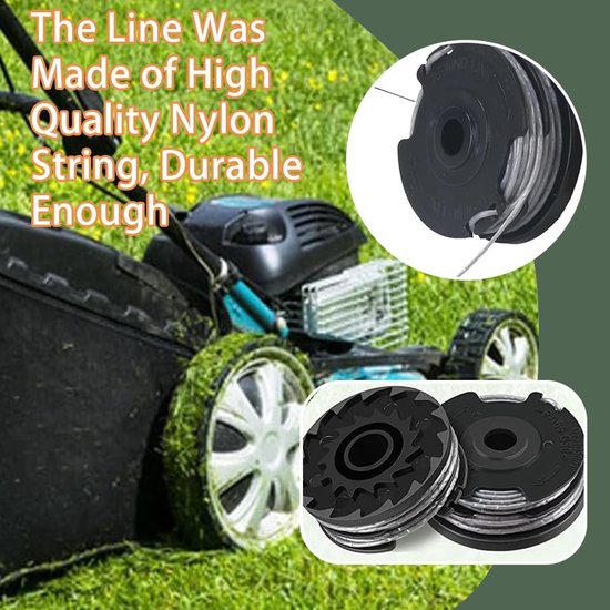 Spoelen met hoge weerstand, 6 m x 1,6 mm, voor Bosch AdvancedGrassCut36/ART 24/27/30-36 LI (F016800351), 2 reservespoelen, compatibel met grasmaaier en bosmaaier — afbeelding 4