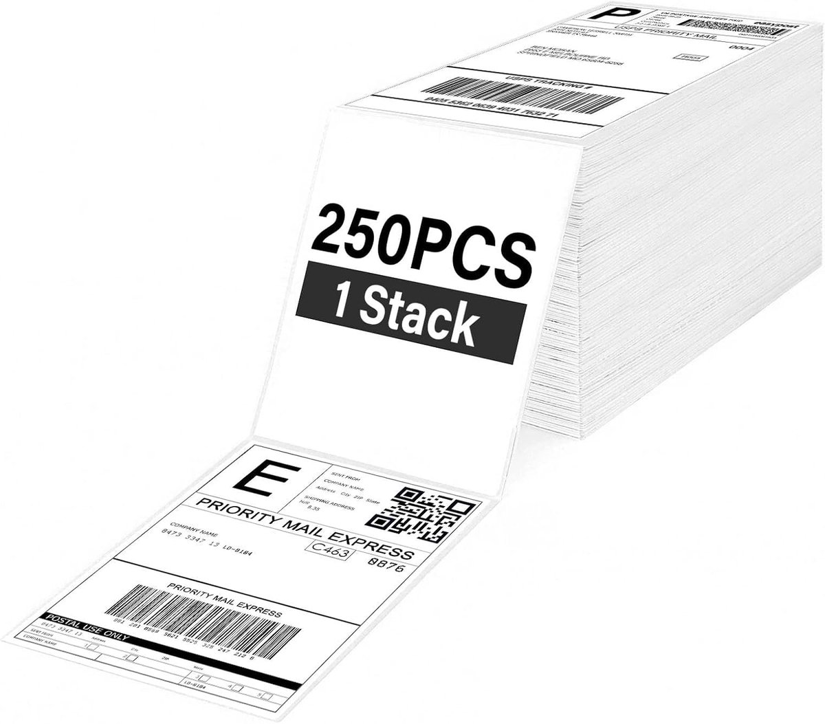 250 vellen verzendlabels, zelfklevend