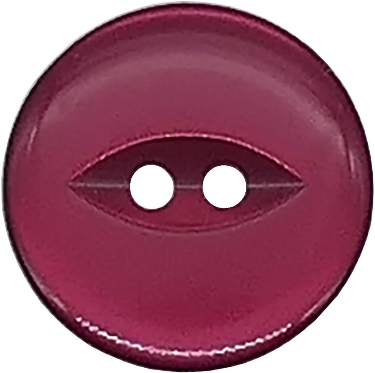 20 stuks ronde acryl vis oog knoppen, baby knoppen, naaien, breien ambachtelijke knoppen - Cerise 16 mm/26 Lignes