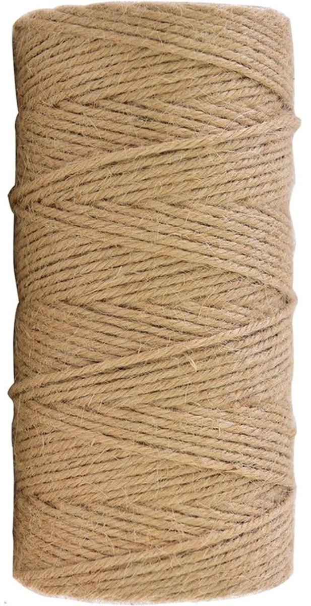 100 m 3 mm natuurlijk jute koord voor knutselen tuin bindkoord - tuinplanten decoratie - DIY ambachten - huishoudelijke projecten
