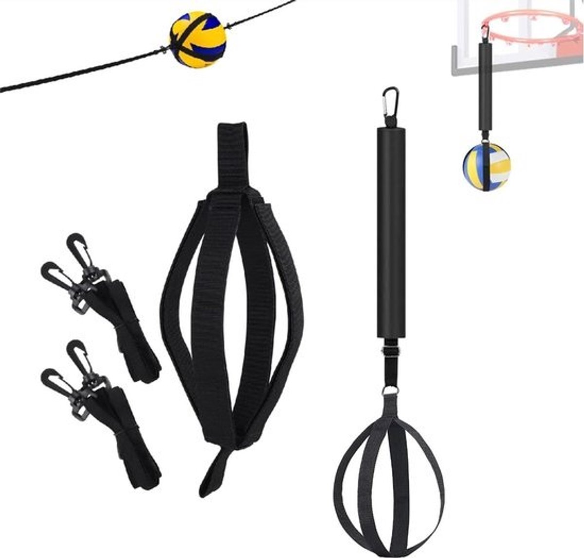 Verstelbare Volleybal Spike Trainer - Verbetering van Serven, Springen en Spiking Power