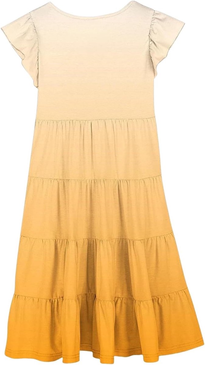 Katoen, zomer, mouwloos, trapeziumsnit, kinderkleding, effen, heldere kleur, school, dagelijks gebruik, sport, casual, chic, A42