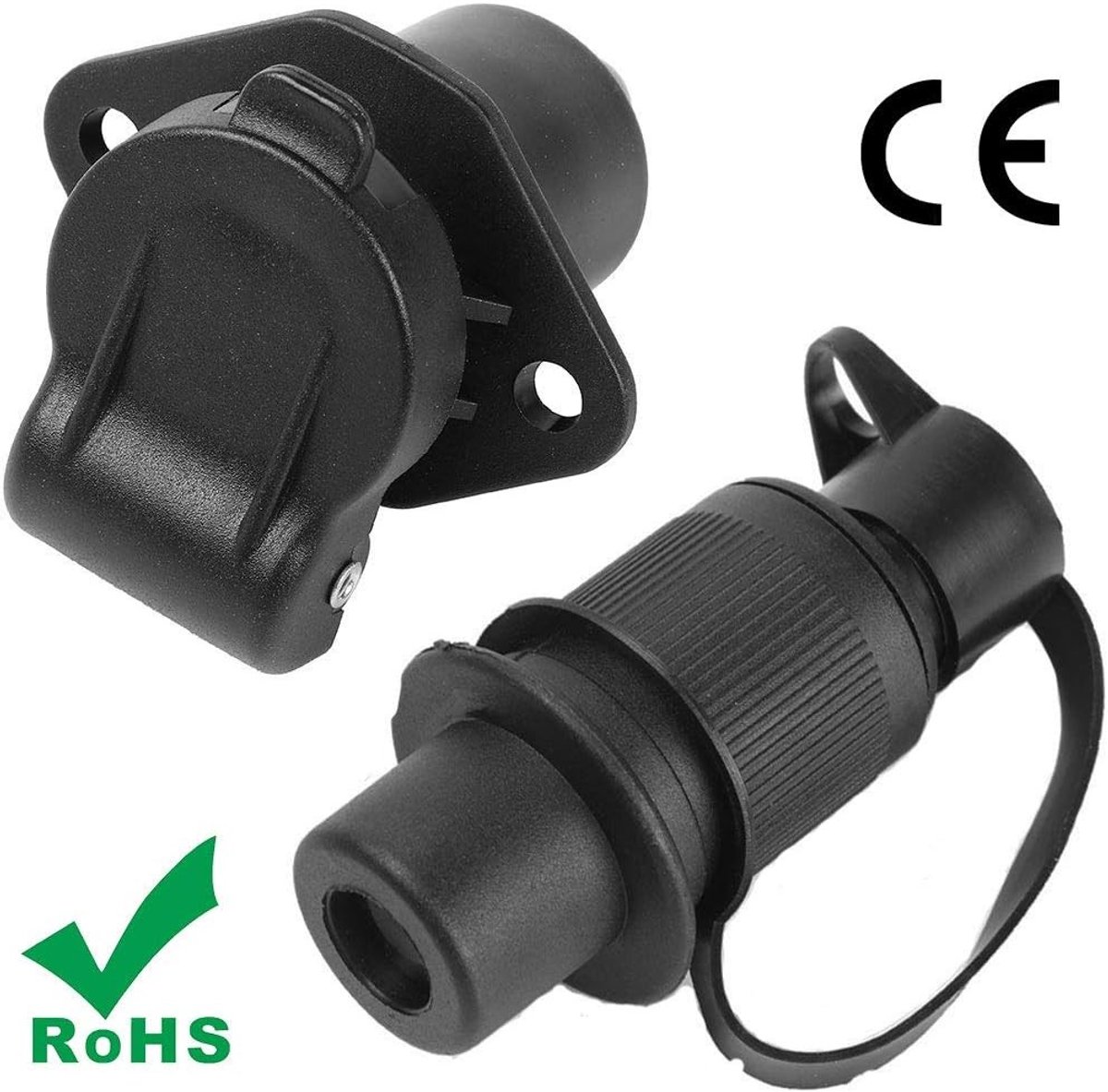 12V 3-Pins Stekker voor Tractor Bedrading - Aansluitadapter voor Landbouwmachines, Aanhangwagens en Trucks