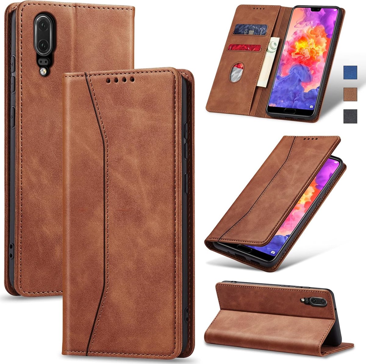 Hoesje voor Huawei P20,Bruin