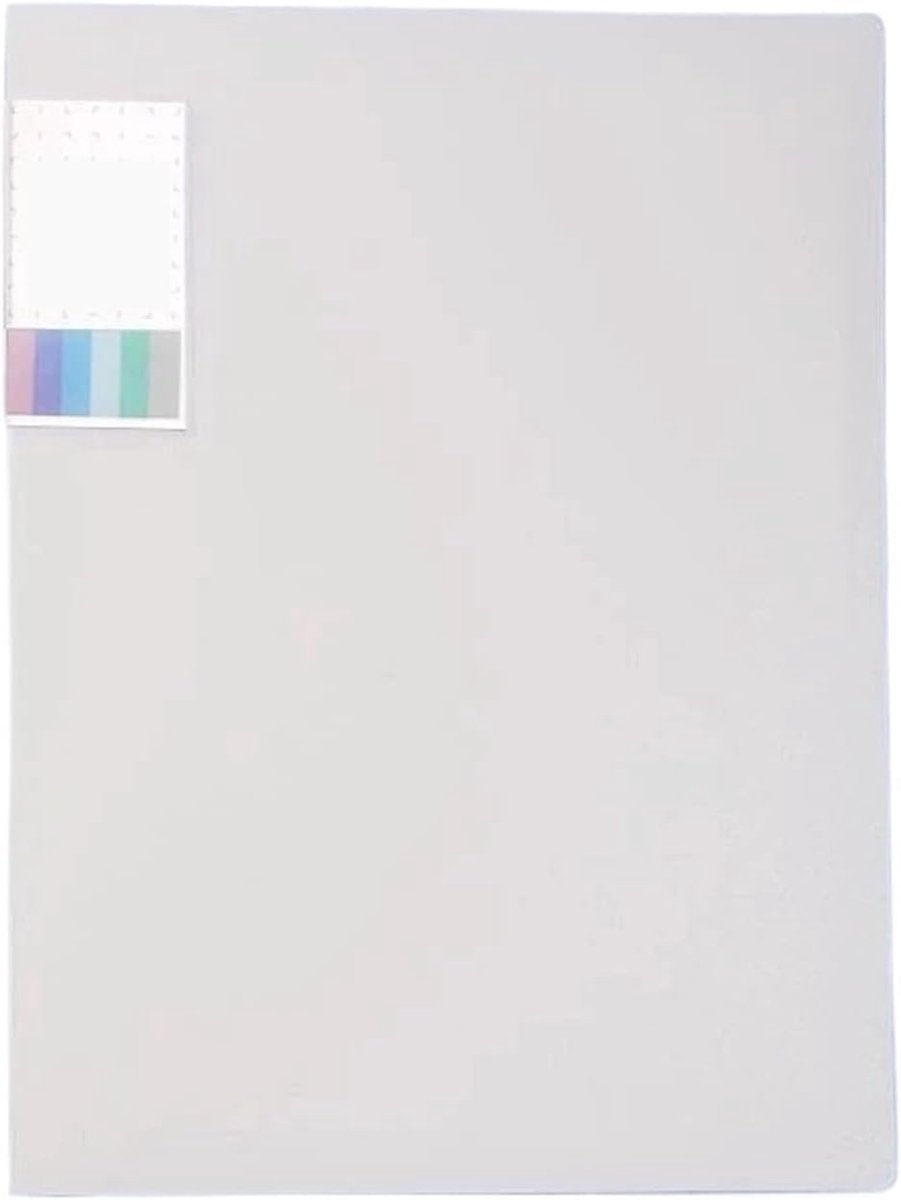 plastic map, 3 stuks A4 transparante insteekmap, veelkleurig, meerlaags for Kantoor(White)