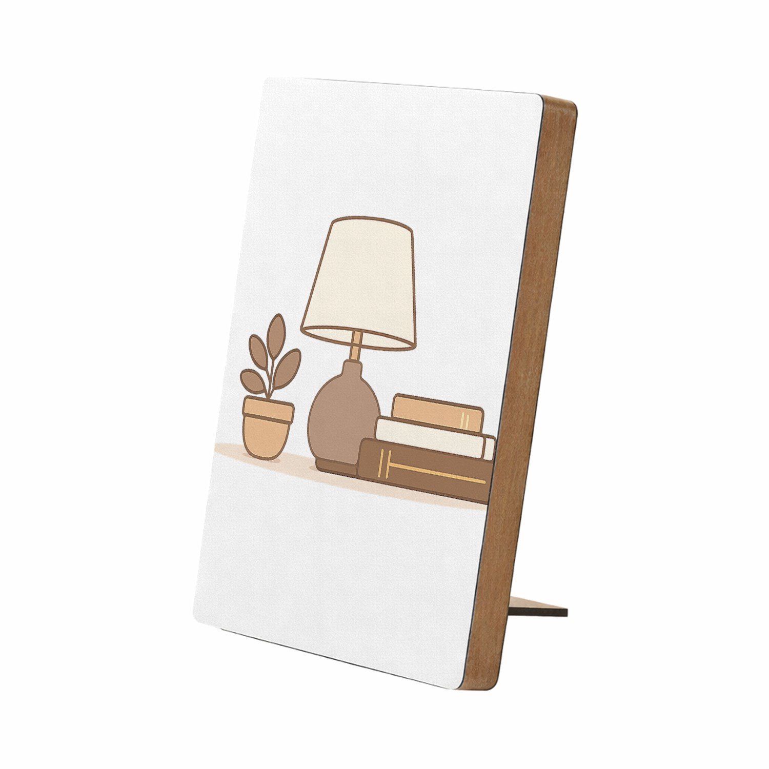 Mr Cadeautjes Glasframe/MDF 12,7 x 17,8 - design Een zachte woonquote op een minimalistisch woonaccessoire me | cadeau Wit