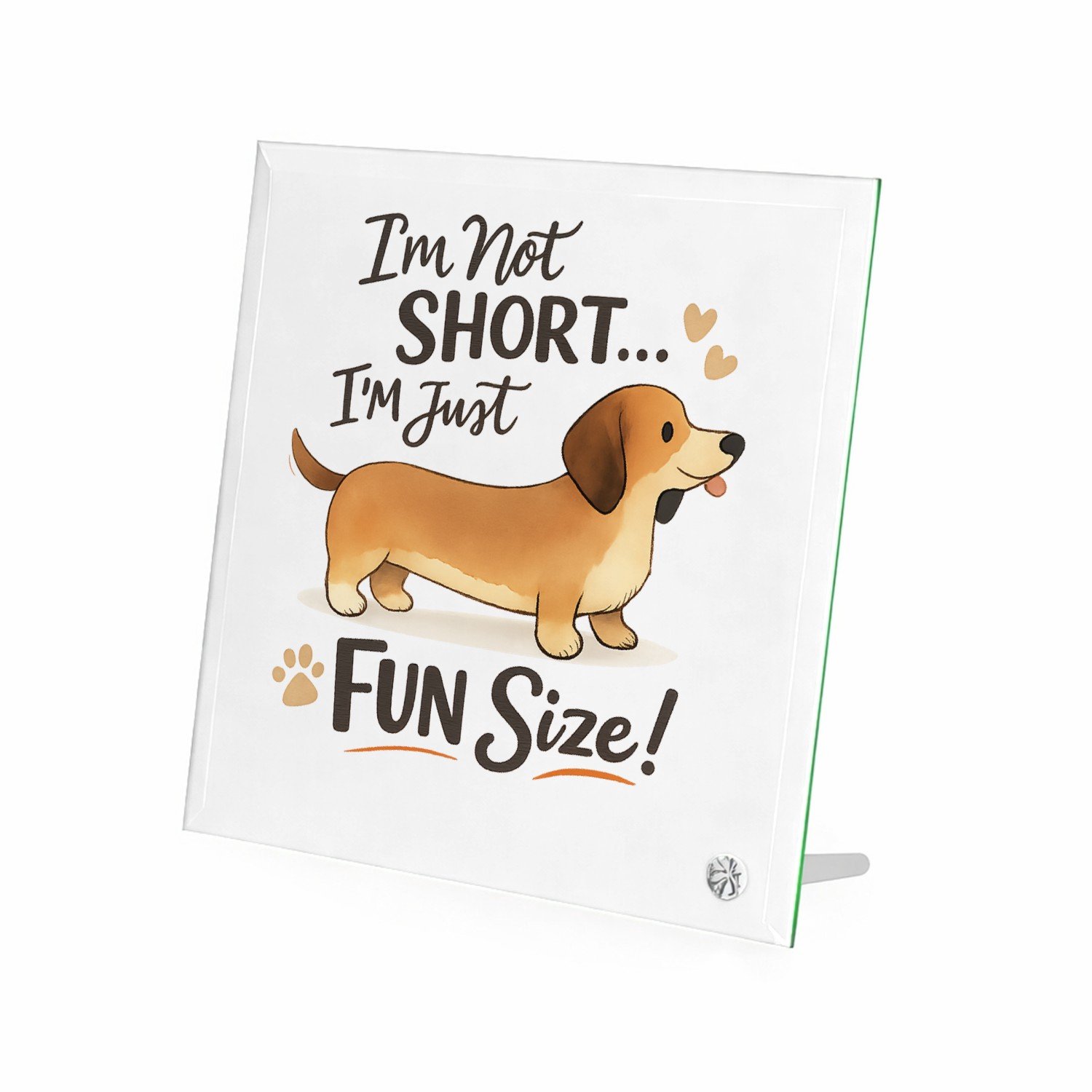 Mr Cadeautjes Glasframe 20 x 20 - design Een vrolijke dieren-quote met een andere huisdierliefde, opg | cadeau Wit