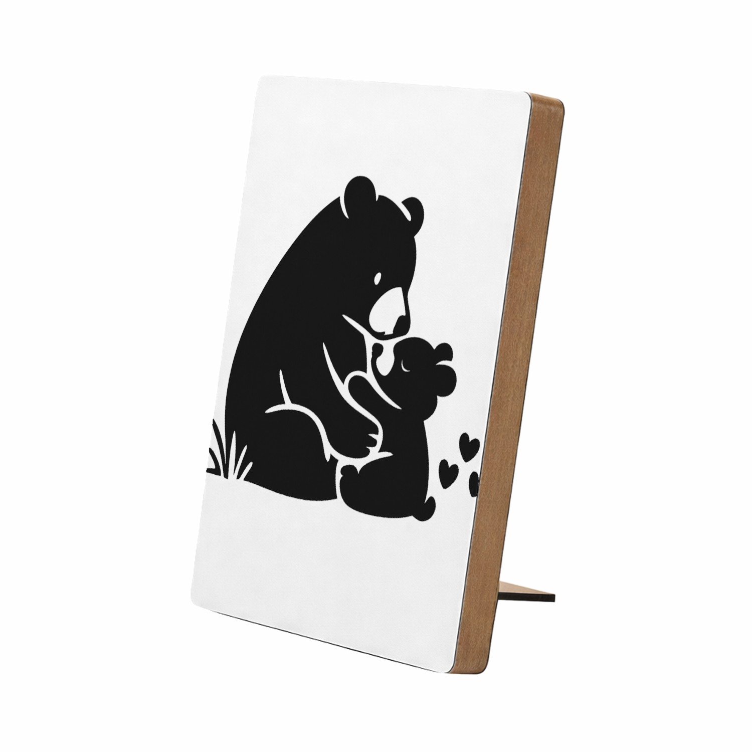 Mr Cadeautjes Glasframe/MDF 12,7 x 17,8 - design Liefdevolle complimenten in een compacte typografische poste | cadeau Wit